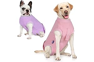 cyeollo Dog Recovery Suit Female with Pee Hole (with Purple and Pink)