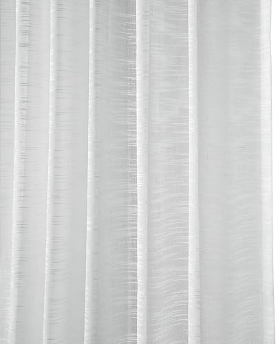 Miniatura 6 de HPD Half Price Drapes Linen Sheer Curtains for Living Room & Bedroom 50 X 96, SHLNCH-J0109-96 (1 Panel) Open Weave White