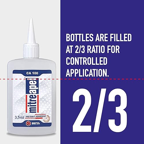 Miniatura 9 de MITREAPEL Pegamento Super CA con activador adhesivo en aerosol, 3.5 onzas, fácil unión, potente adhesivo profesional, tiempo de secado rápido,