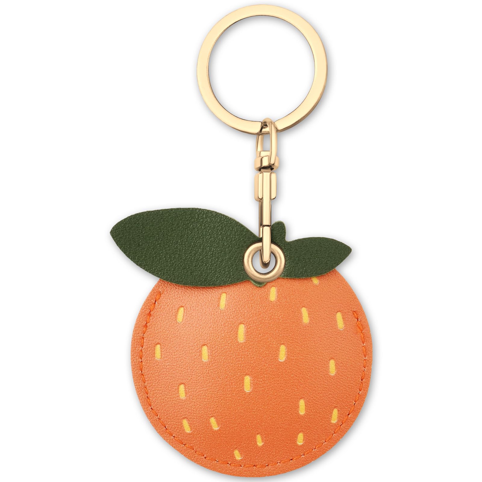 AXFEE 360° Protective Case for Air-Tag, Cartoon Leather Air Tag Keyring Case For Apple Air-tag Holder, Holder Case for Air-Tags, Air tag Holder Protective case, Decorations for Key, Bag, Pet Collar — view 29
