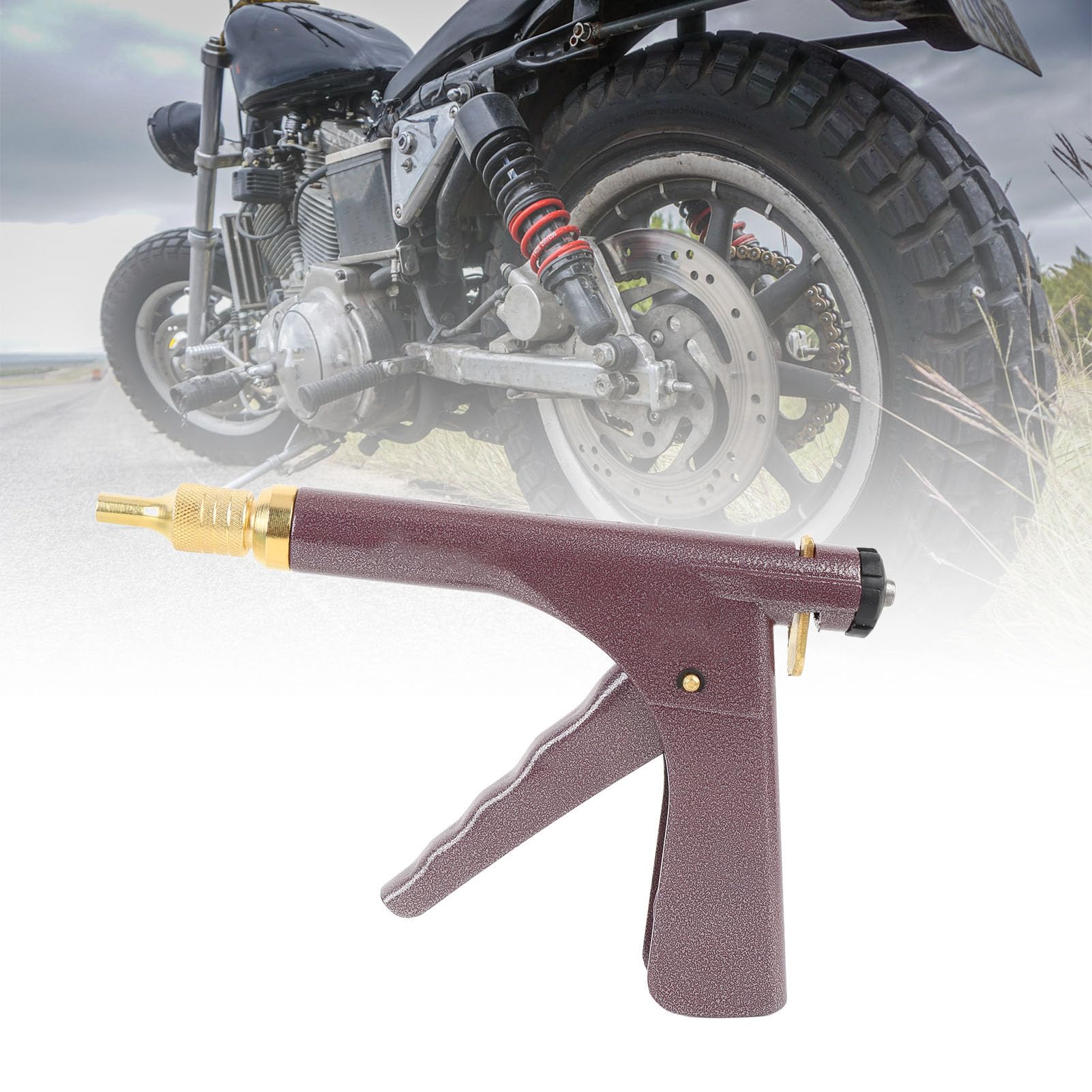 Sxhlseller Kit de Herramientas para Tapones de Neumáticos con Resorte |Reparación de Pinchazos sin Cámara para Cortacésped de Coche ATV UTV, 32 Uds.