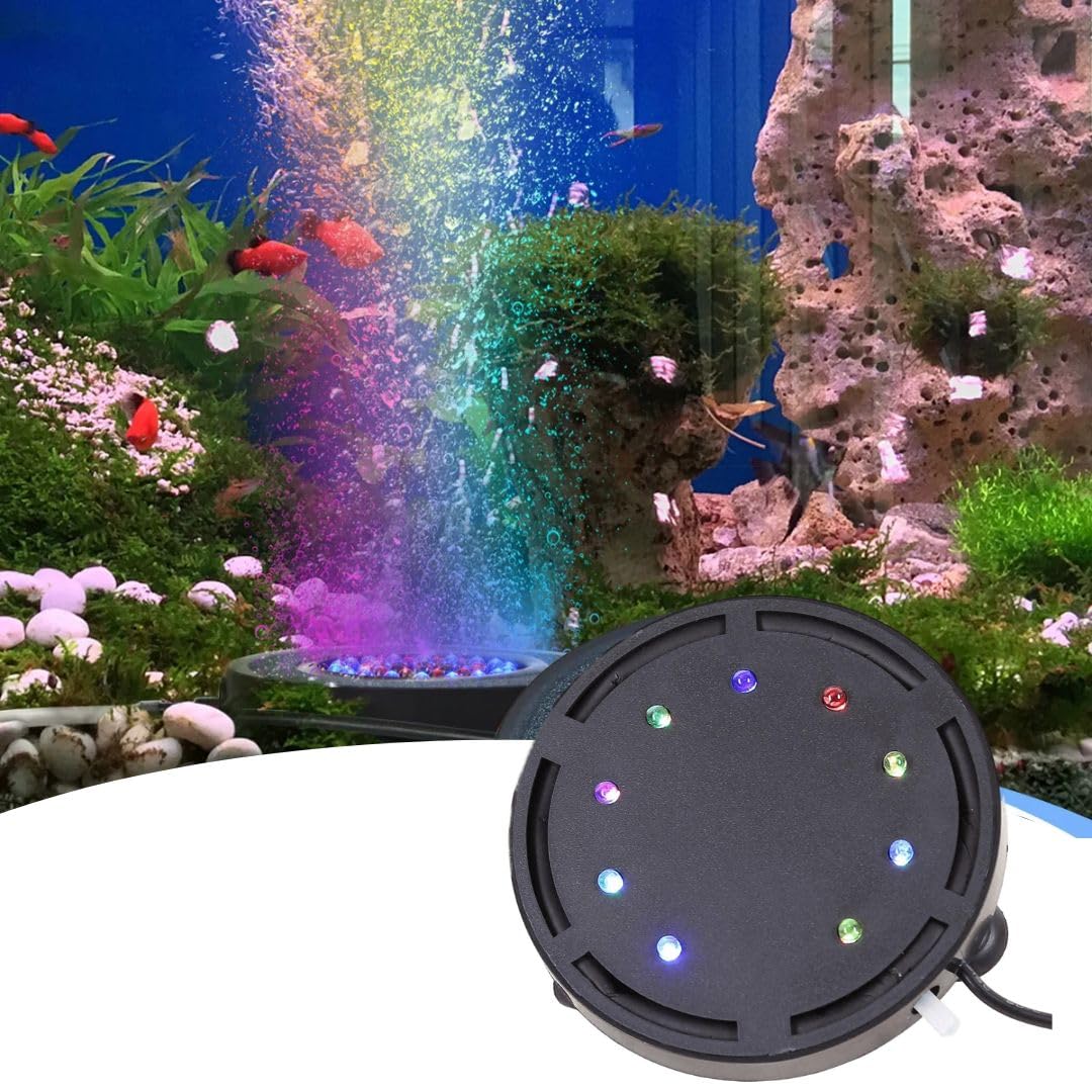 VAYINATO® Multicolour 2 in 1 Air Bubble LED Light with Airstone for Aquarium Fish Tank Decoration (Q12 | 6 Inch | 12 LED | 1.2 Watts) by Petzlifeworld (B0BSFM5X1Q) Amazon Price History, Amazon Price Tracker