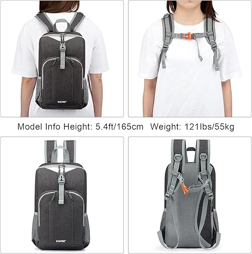 Miniatura 9 de G4Free Mochilas de senderismo ligeras y plegables de 11L + Mini mochila de senderismo de 10L Mochila pequeña para ciclismo al aire libre