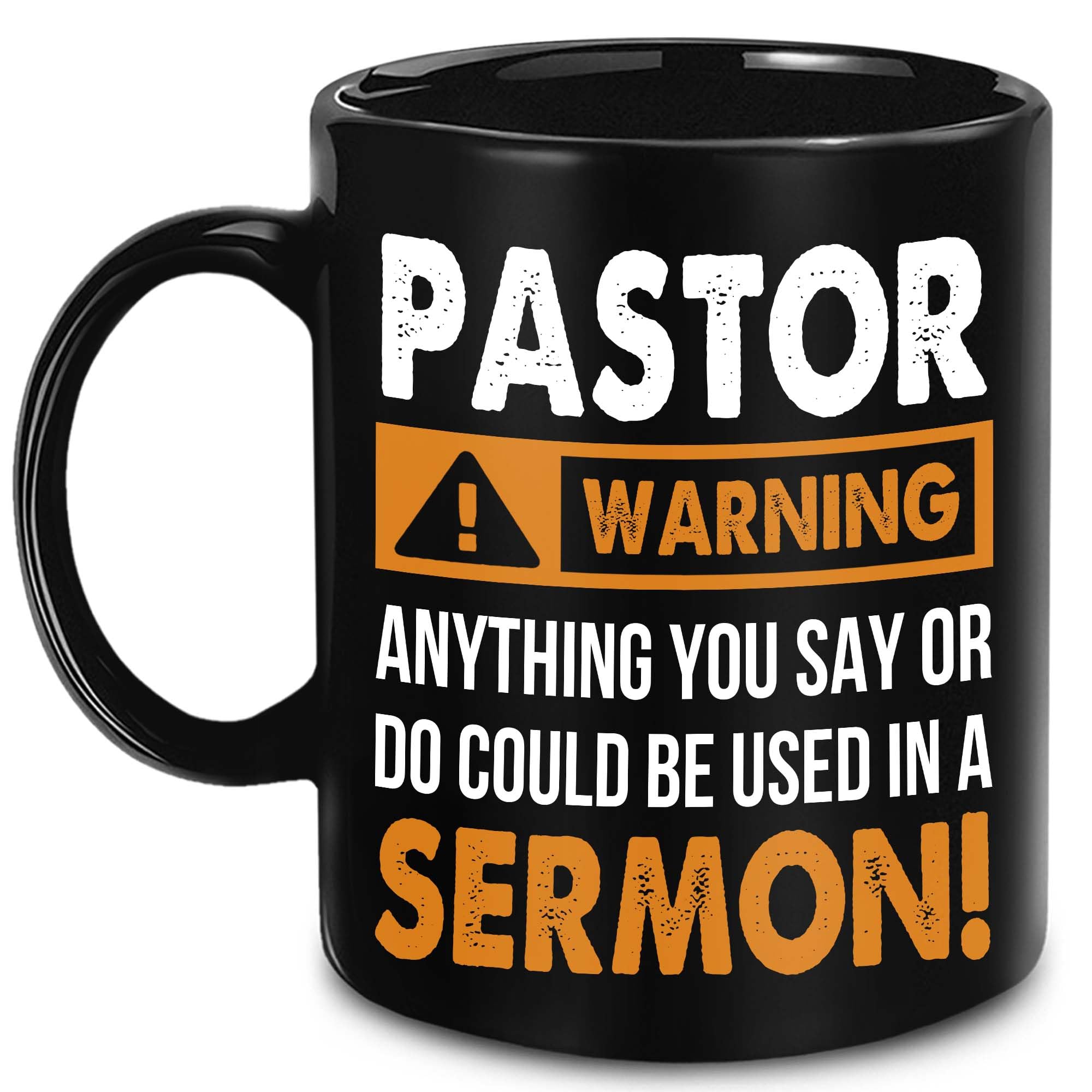 Gift For Pastor - Pastor Mug - Pastor Warning - Christian Pastor Gifts For Women, Men - Religious, Scripture, Baptism, Bibile, Sermon, Pastoral Appreciation Gifts For Youth Pastor, Church