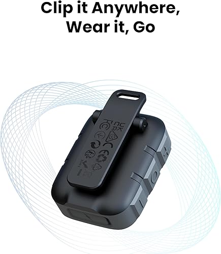 Miniatura 6 de INSMY Altavoces Bluetooth portátiles, impermeabilidad IP67, altavoz personal pequeño portátil con clip, sonido limpio, par estéreo, inalámbrico,