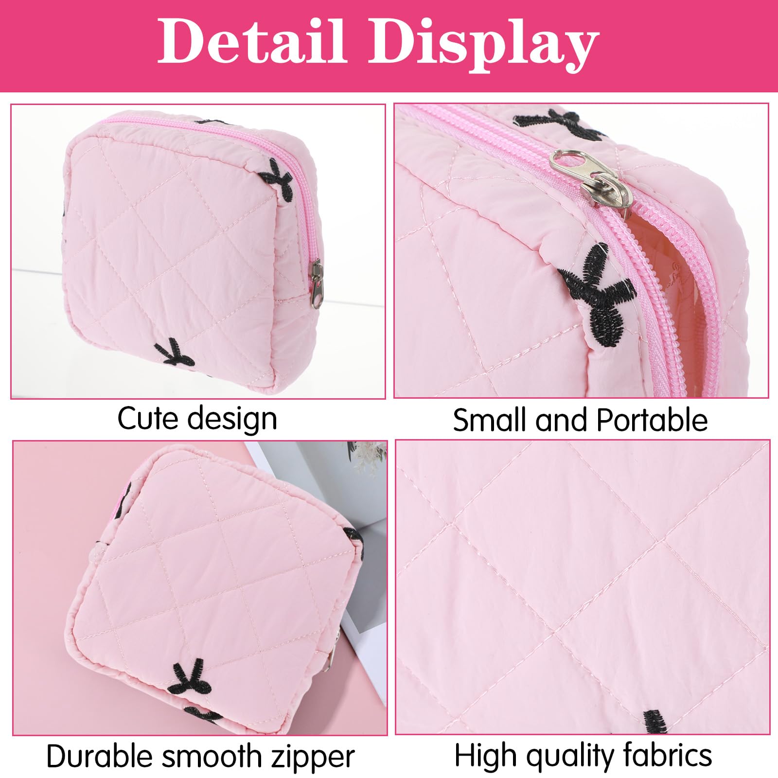 Pink Period Bags for Girls, Cute Period Pouch for Pads Sanitary Napkins Small Tampons, Sanitary Napkin Storage Bag First Gifts for Girls