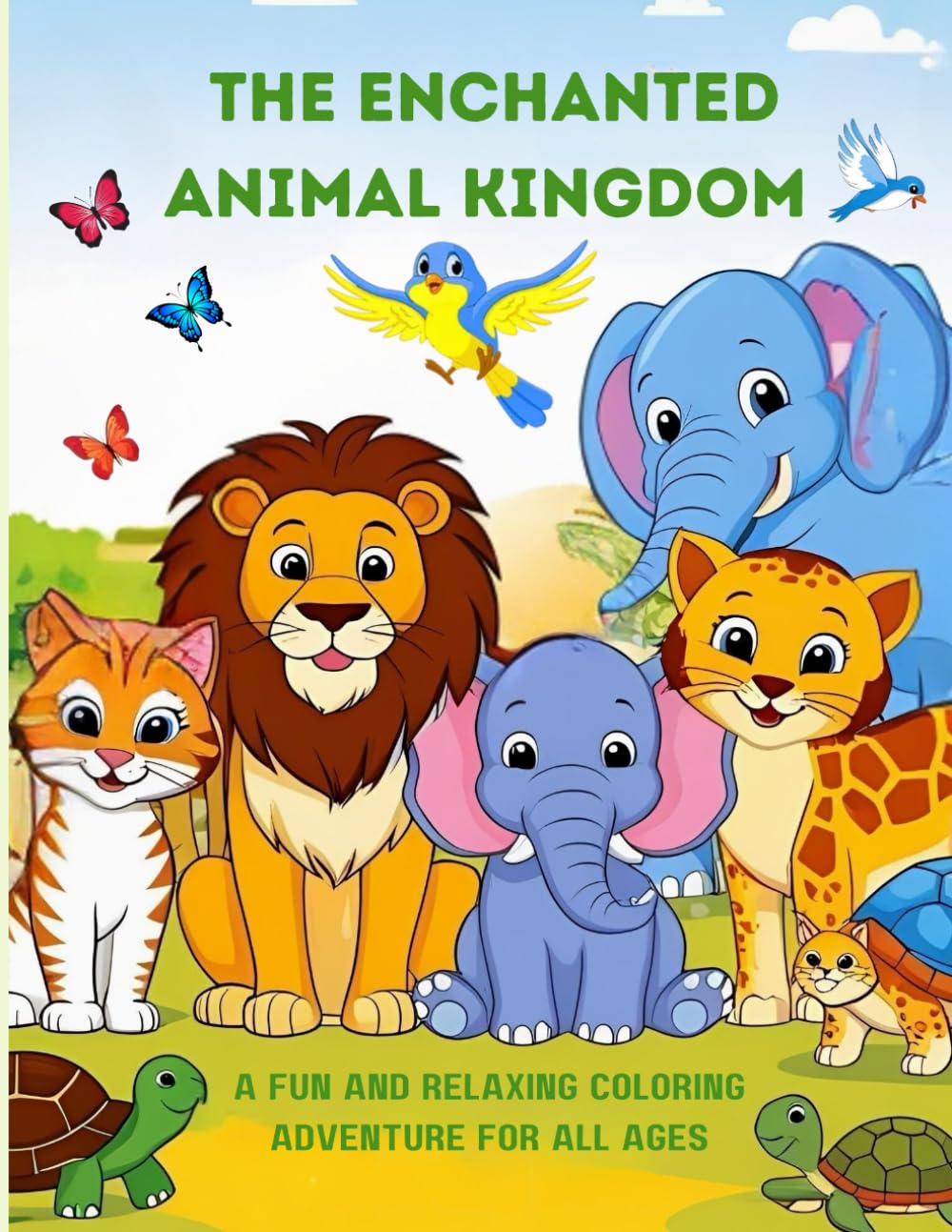 The Enchanted Animal Kingdom: A Fun and Relaxing Coloring Adventure for All Ages