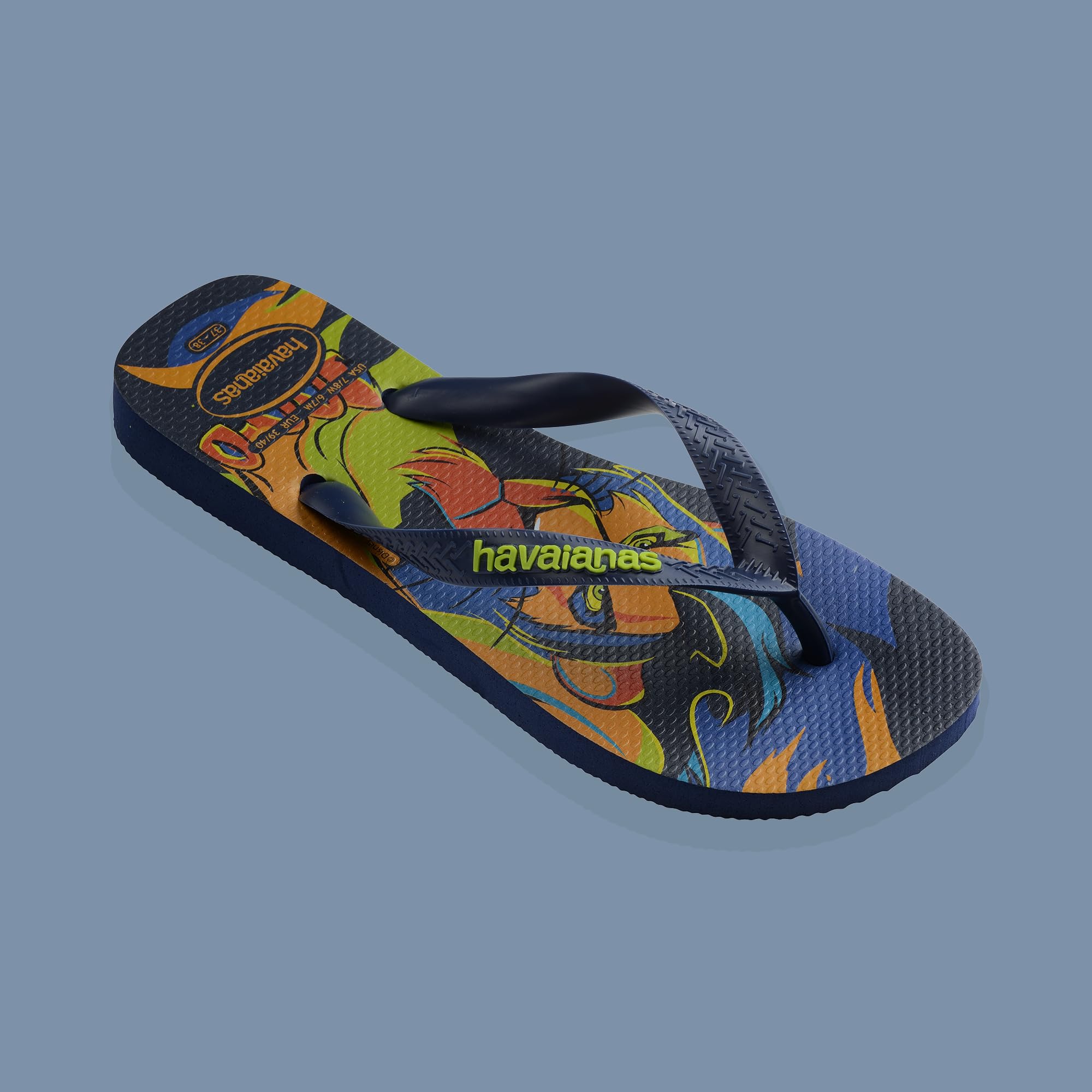 Havaianas - Top Disney Classics, Infradito Comode, Resistenti e Leggere, Ispirate al Re Leone, con Suola Antiscivolo, Unisex Adulti