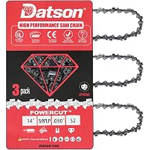 14" Chain Saw Chain Blade Replacement for GARDENLINE GY9600,Husqvarna 120, Echo CS-310, Ryobi RY3714 and More- S52 3 Chains