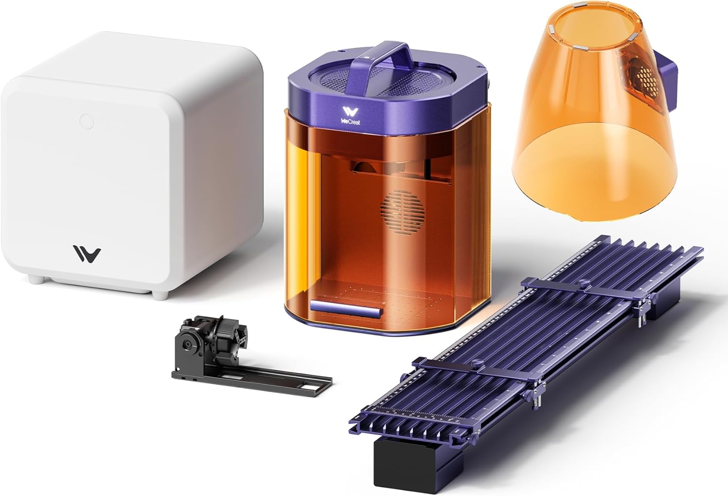 WECREAT Lumos Dual Laser Engraver Super Bundle, with Dust Cover - B0FNR9Q9H8