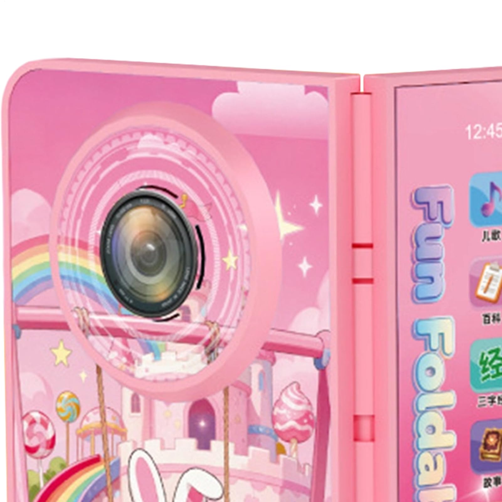 Kinder Spielzeug Telefon | Faltbares Spielzeughandy,Kindermusikspielzeug,für Kinder Junge Mädchen Geschenk Zuhause Reise Urlaub