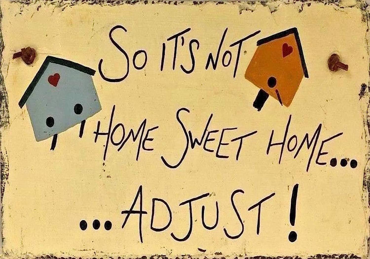 So It's Not Sweet Adjust Wall Art Decor Plaque for Cafe Farm Garage Garden Yard Tin Sign 8x12 Inch