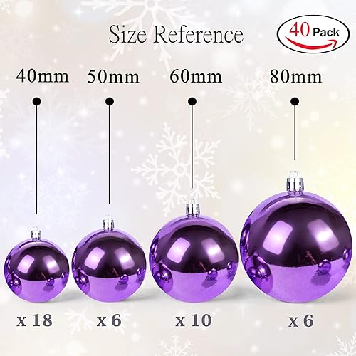 Vista 56 de AMS - Adornos chapados, bolas de Navidad, para decoración de fiestas de vacaciones, colección de árbol para boda, Acción de Gracias, fiesta