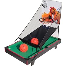 Multi Game Table 36", 2 in 1 Combo Game Table Basketball, Billiards, Games for Indoor Outdoor, Game Room, Friends,Family