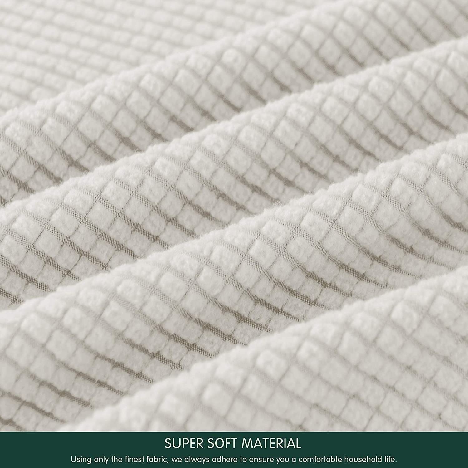 Copri Pouf AQIGR - Fodera Elasticizzata 40x40 Cm, Per Poggiapiedi Quadrati O Rotondi, Design Moderno - Foto 7