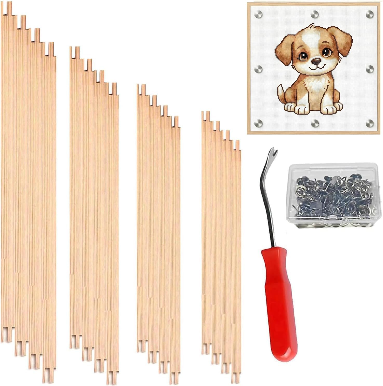 Stretcher Bars for Embroidery & Cross Stitch - 16 Pcs -9