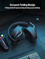 Vista 3 de SENZER SG500 Surround Sound Pro Auriculares Gaming con Micrófono de Cancelación de Ruido - Acolchado de Espuma Viscoelástica Suave - Auriculares