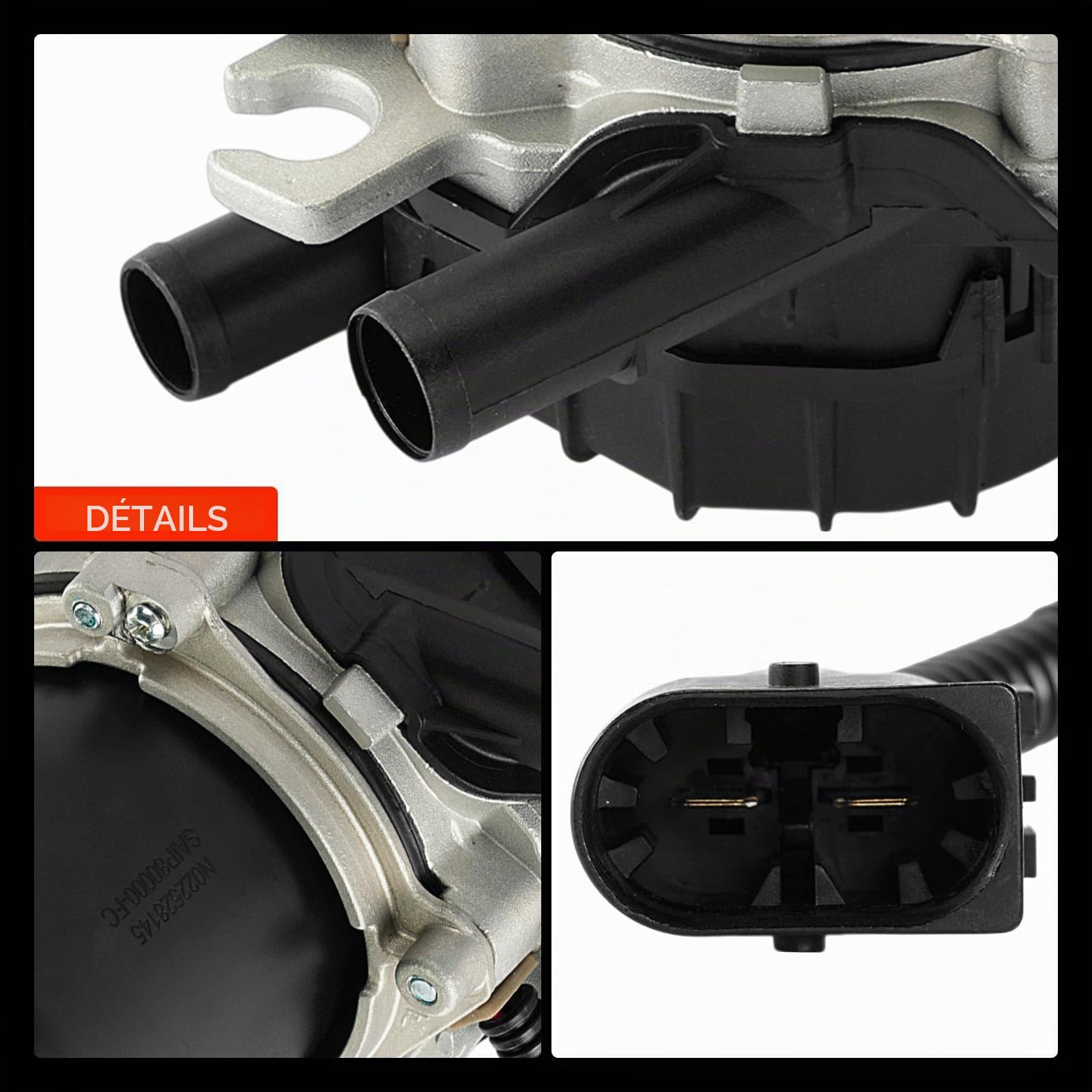 Frankberg Pompe à air secondaire, 2 pôles, 9653340580 | Compatible avec: Xsara N1, C5 Je casse DE, 306 7B N3 N5, Xsara Picasso N68, 307 CC 3B, C5 I DC, C4 I LC, 307 Pause 3E