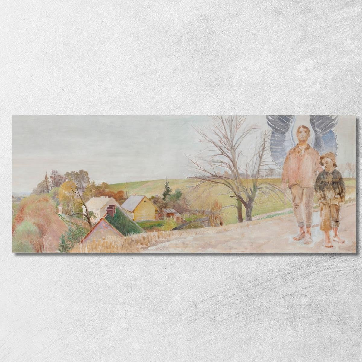 Tableau Ange avec Tobia Jacek Malczewski 175x70cm | Prêt à poser sans cadre à acheter