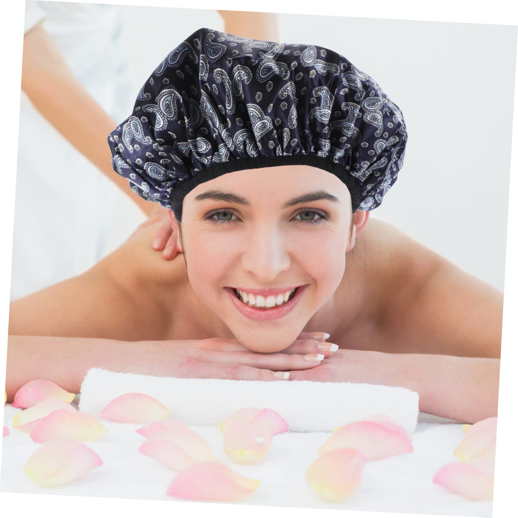 minkissy 3 Piezas gorro de decoración del cabello gorro de baño elástico o natacion niño o natación niño o de pelo o de baño doméstico o de baño creativo triple