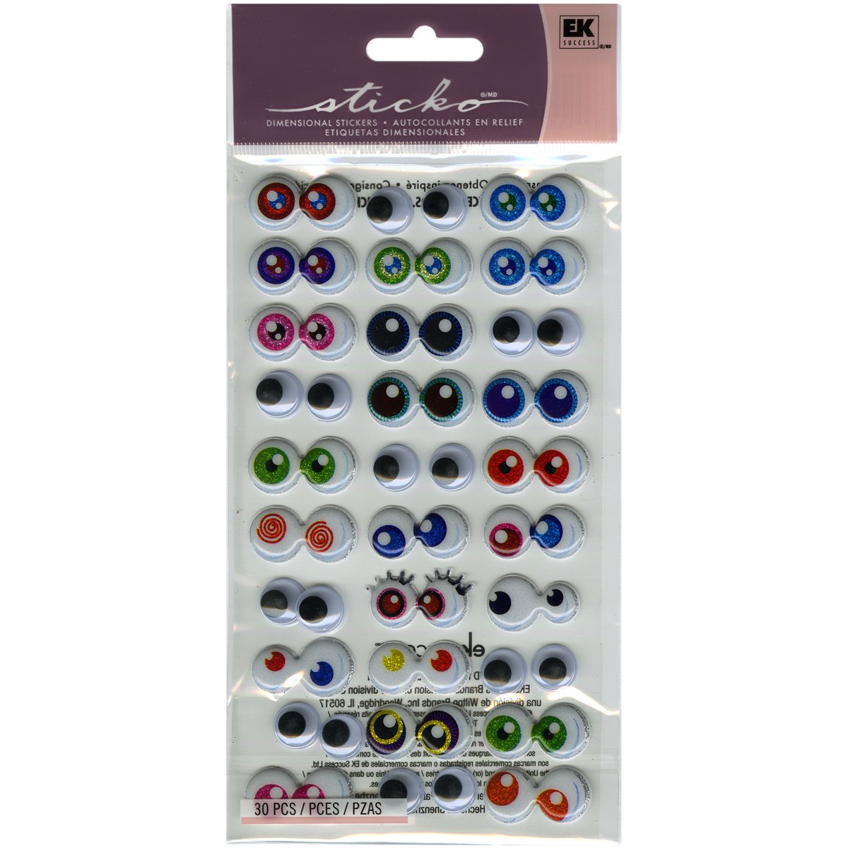 Sticko Stickers - Googly Eyes (Pack of 6)