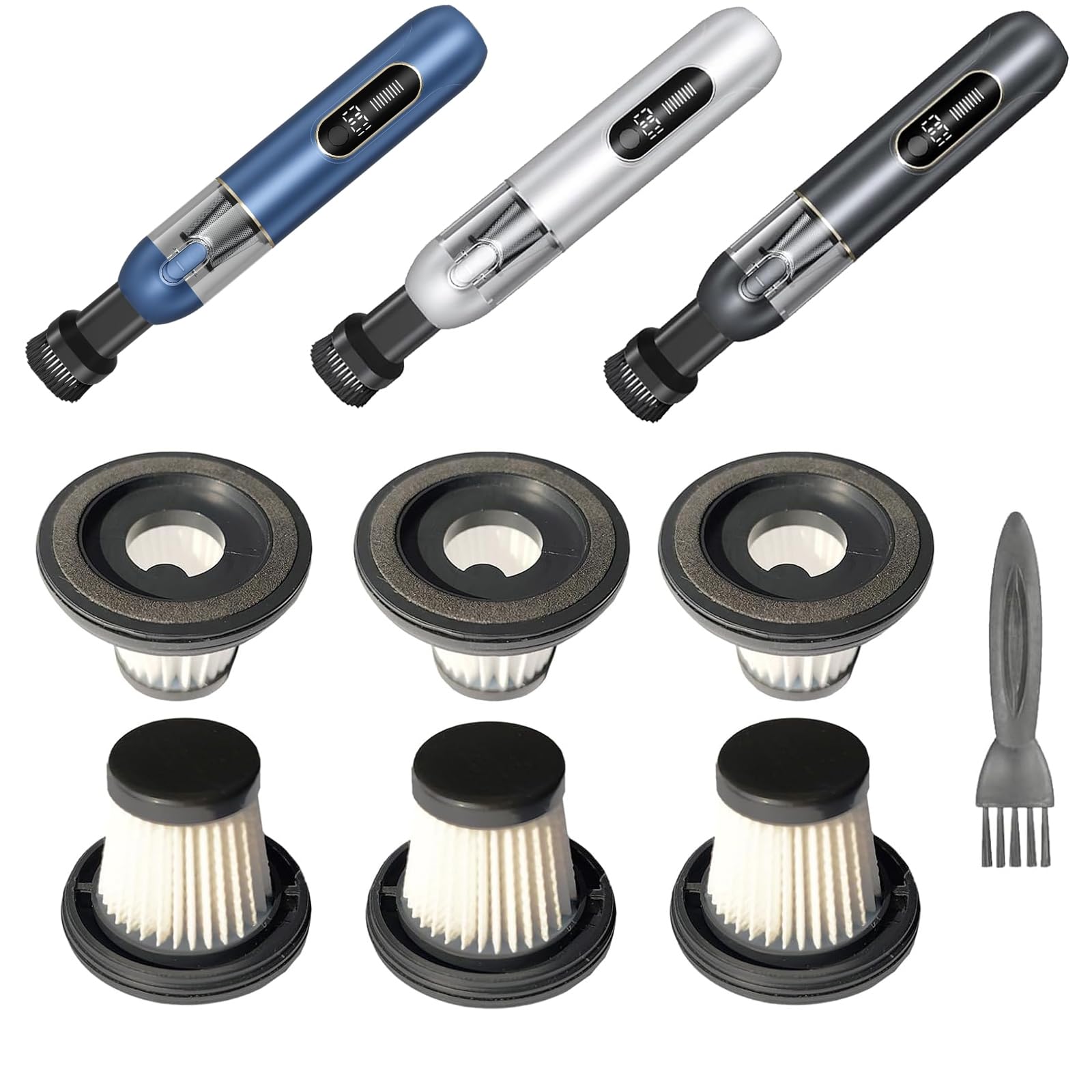 6 pack Hepa Filters Replacement for Ederfun Car Vacuum, Handheld Vacuum Filters for IOOKNA, Washable Hepa Filters for Ederfun Cordless Vacuum.