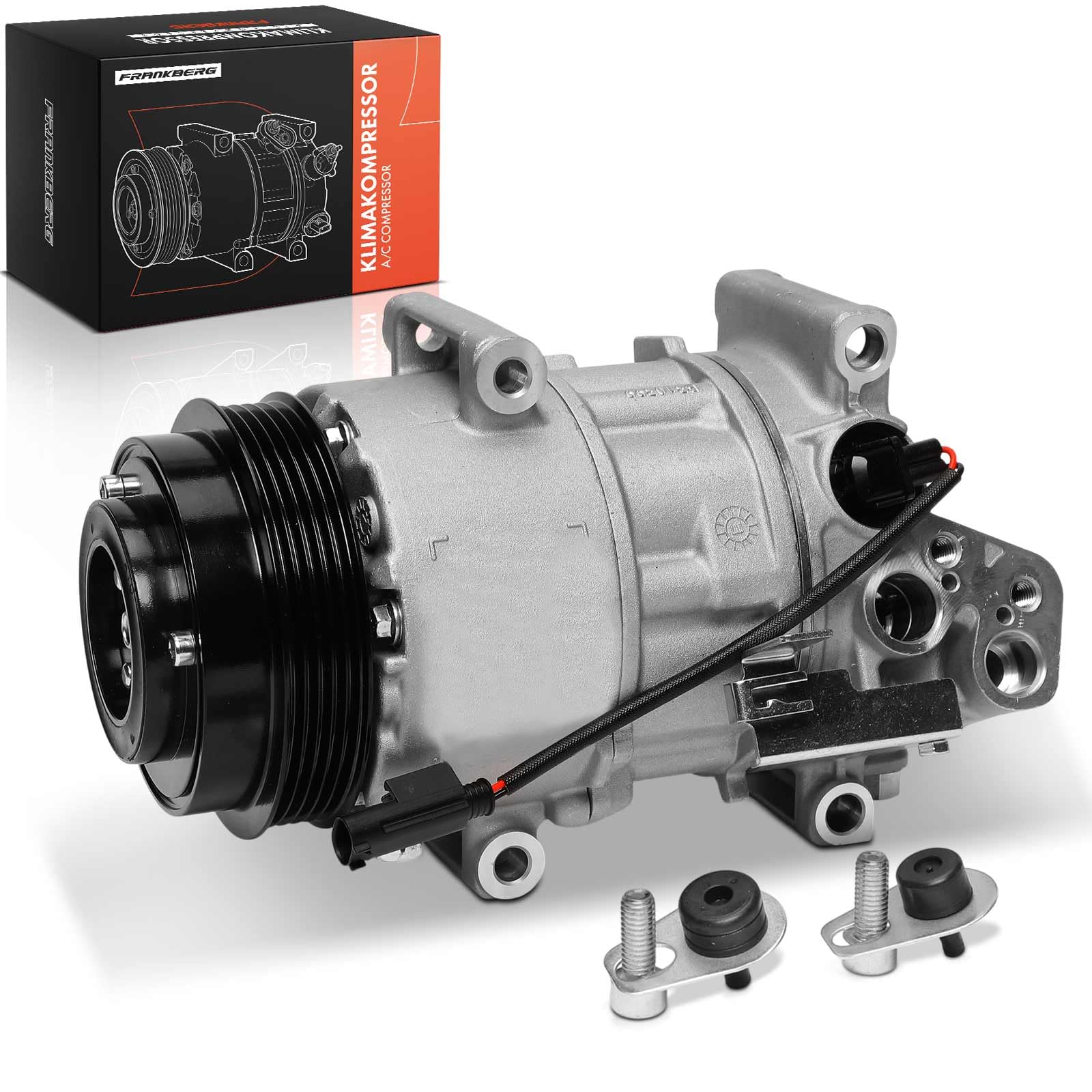 Frankberg Compresor aire acondicionado con embrague, gasolina 0012309011 | Compatible con: Clase B W245, Clase A W169