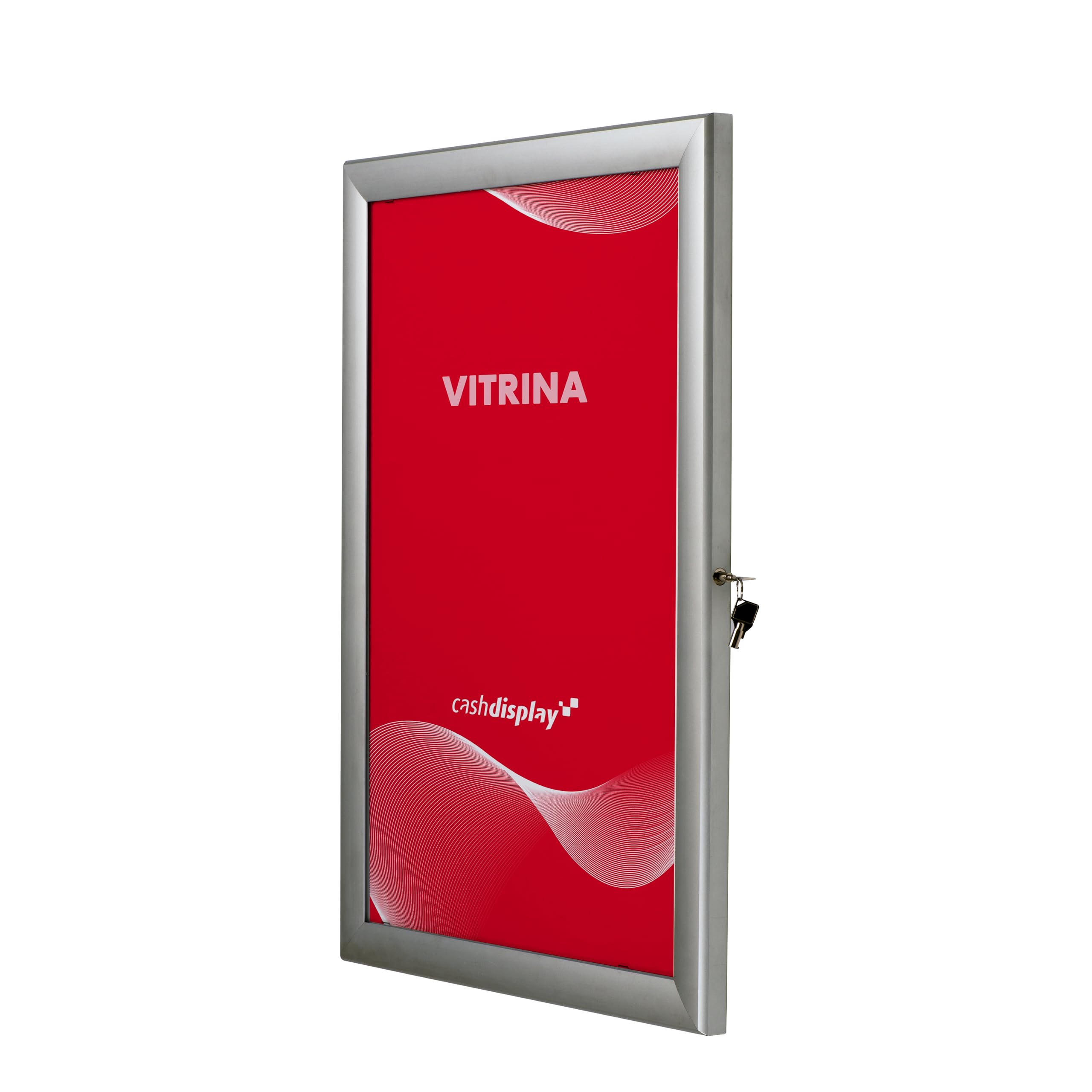 Vitrina Universal para Gráficas de Formato A1 | Tablón de Anuncios con Cerradura | Panel Expositor de Pósters en Aluminio y Metacrilato | Para Oficinas, Restaurantes, Comunidades