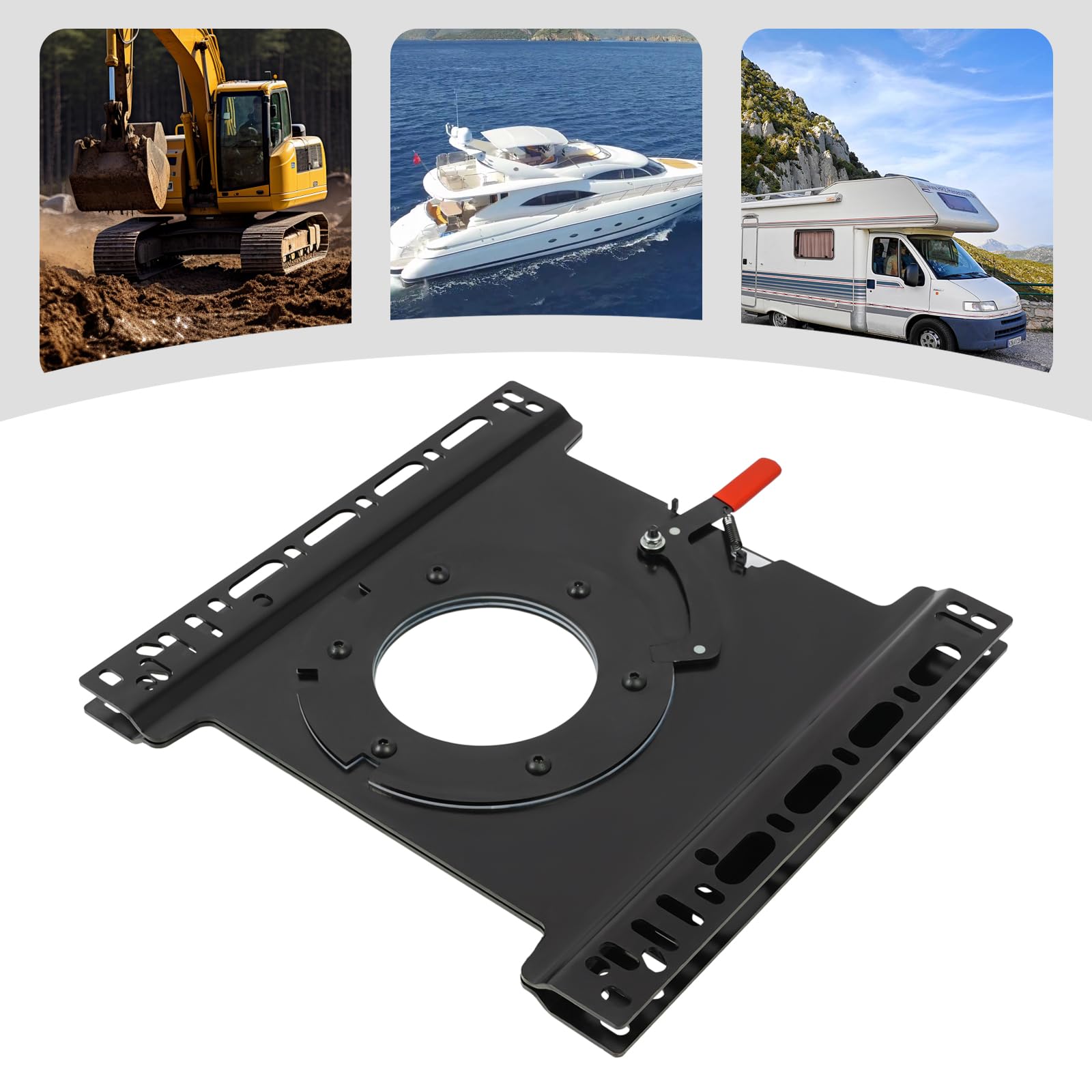 Console pivotante côté passager/conducteur pour T5, T6, siège pivotant à 360°, caravane, véhicule utilitaire et transport (côté passager)
