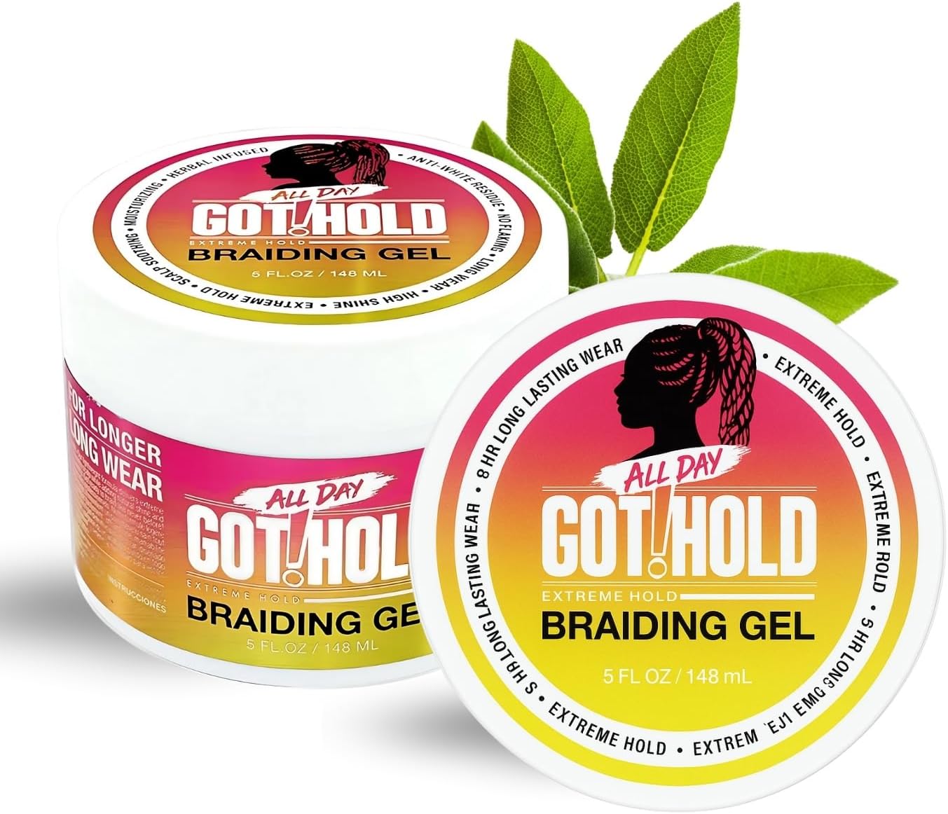 Amazon.com: ALL DAY GOT HOLD Braiding Gel for Natural Hair Extreme Hold ...