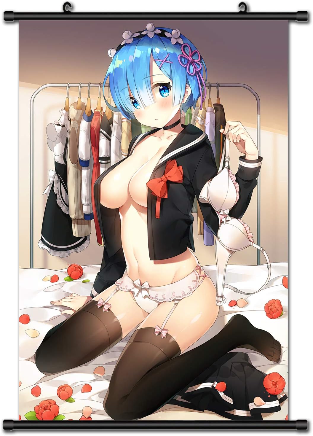 Rem Anime Sexy Scroll Poster Decoration (16" X 23")