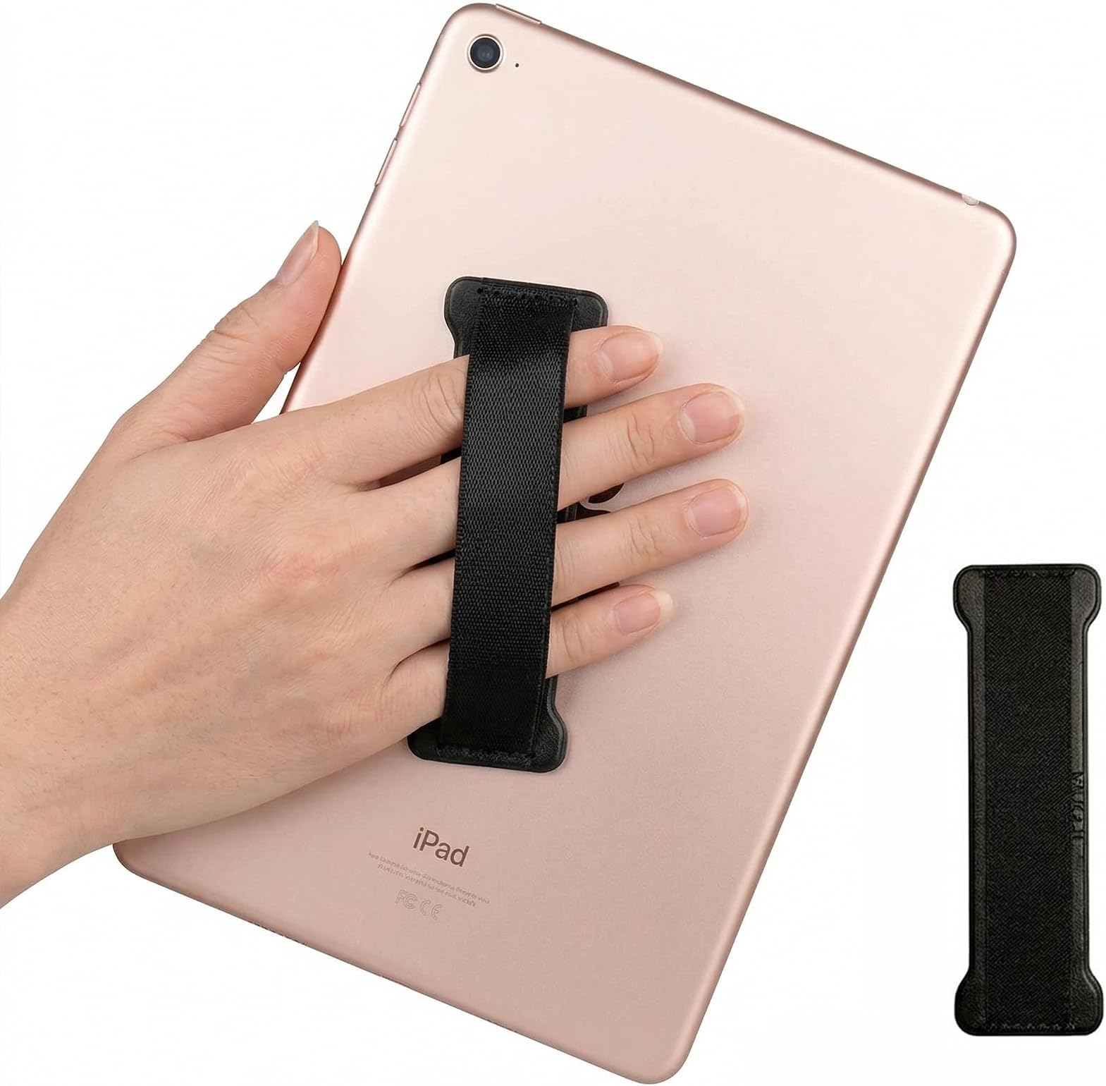 Hand Holder Strap for ipad, Tablet Hand Holder Strap, Universal Handle Grip for iPad Kindle, Mini Tablets and Cases (Black)