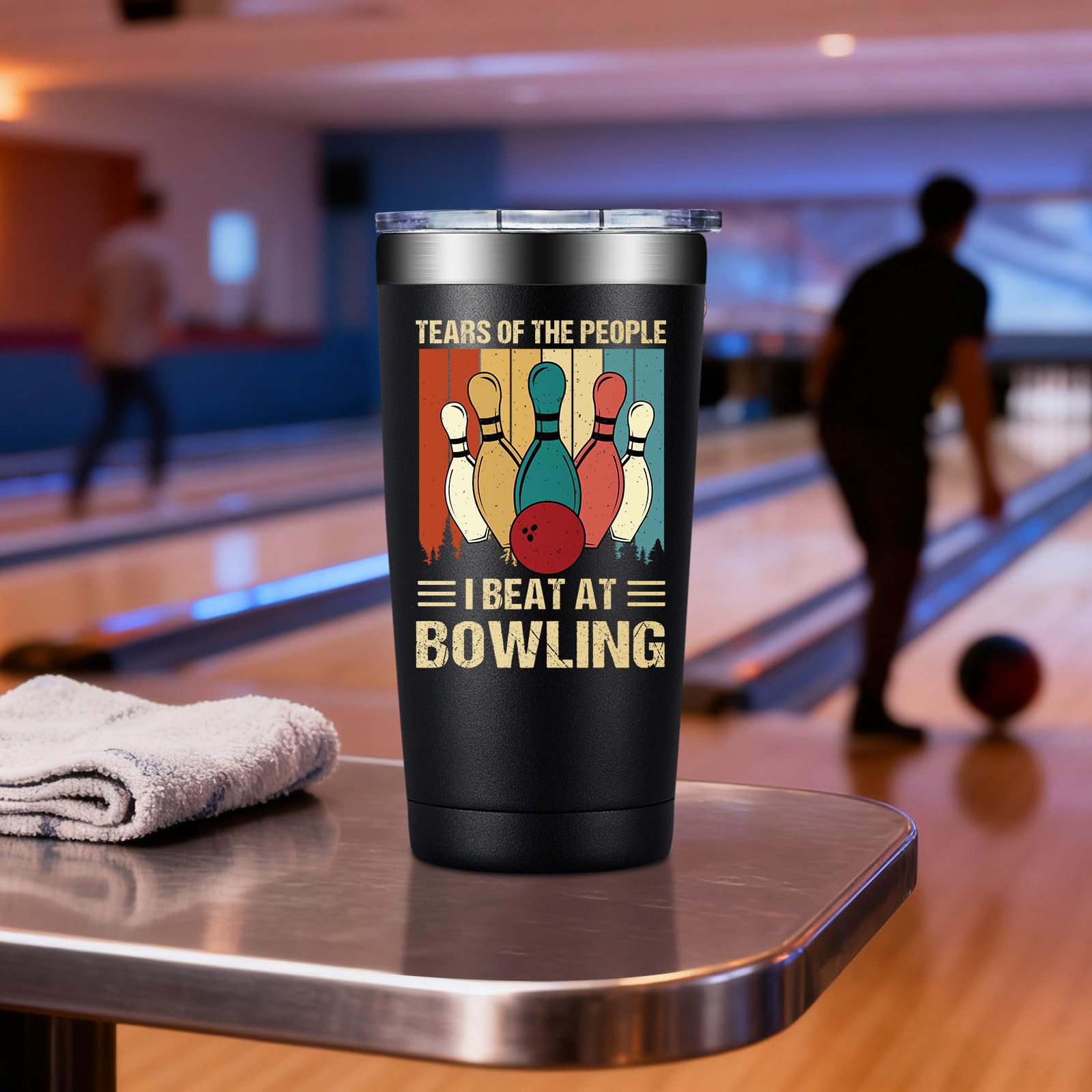 Bowling Gifts for Men, Women - Christmas Birthday Gift Ideas for Bowling Lover - Bowlings Accessories for Player Coach Dad Boyfriend - 20oz Tumbler
