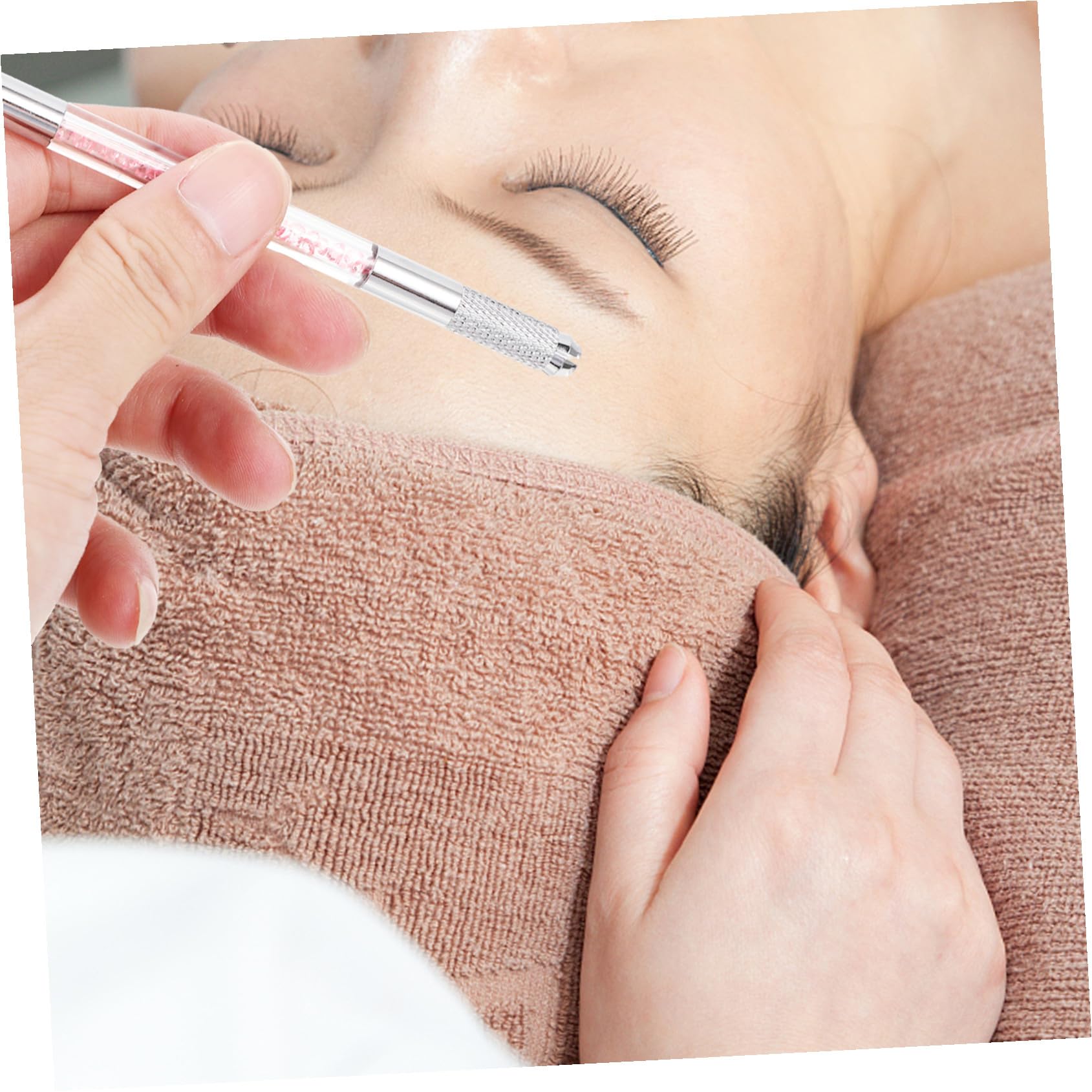 Lápiz para Tatuar Cejas Cristal y Doble Punta, 10 Piezas Abs