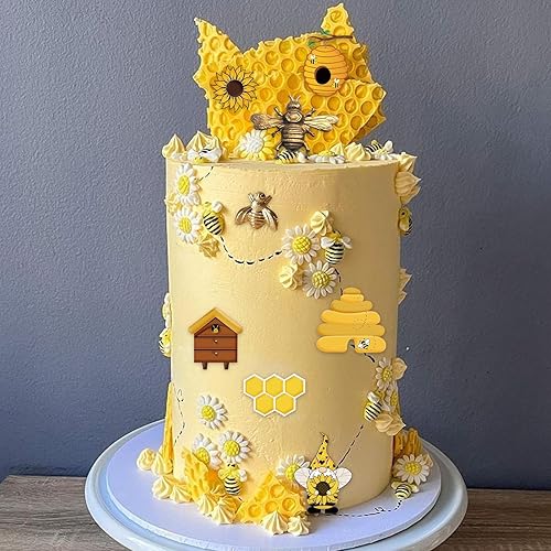 Miniatura 7 de Moldes de silicona para chocolate de abejas de abejas, 5 unidades, girasoles y miel, moldes de resina para decoración de pasteles, dulces, azúcar,