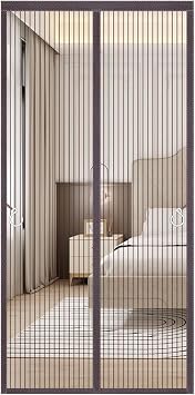 Magnetic Screen Door 33x83in, Magnetic Screen Door Mesh, Mesh Screen Door with Magnets, Strong Magnet Door Mesh for Patio Door, Front Door, Doorway