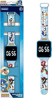 Lexibook, Sonic The Hedgehog, Digital watch, 12-hour or 24-hour time display, Blue, DMW060SN