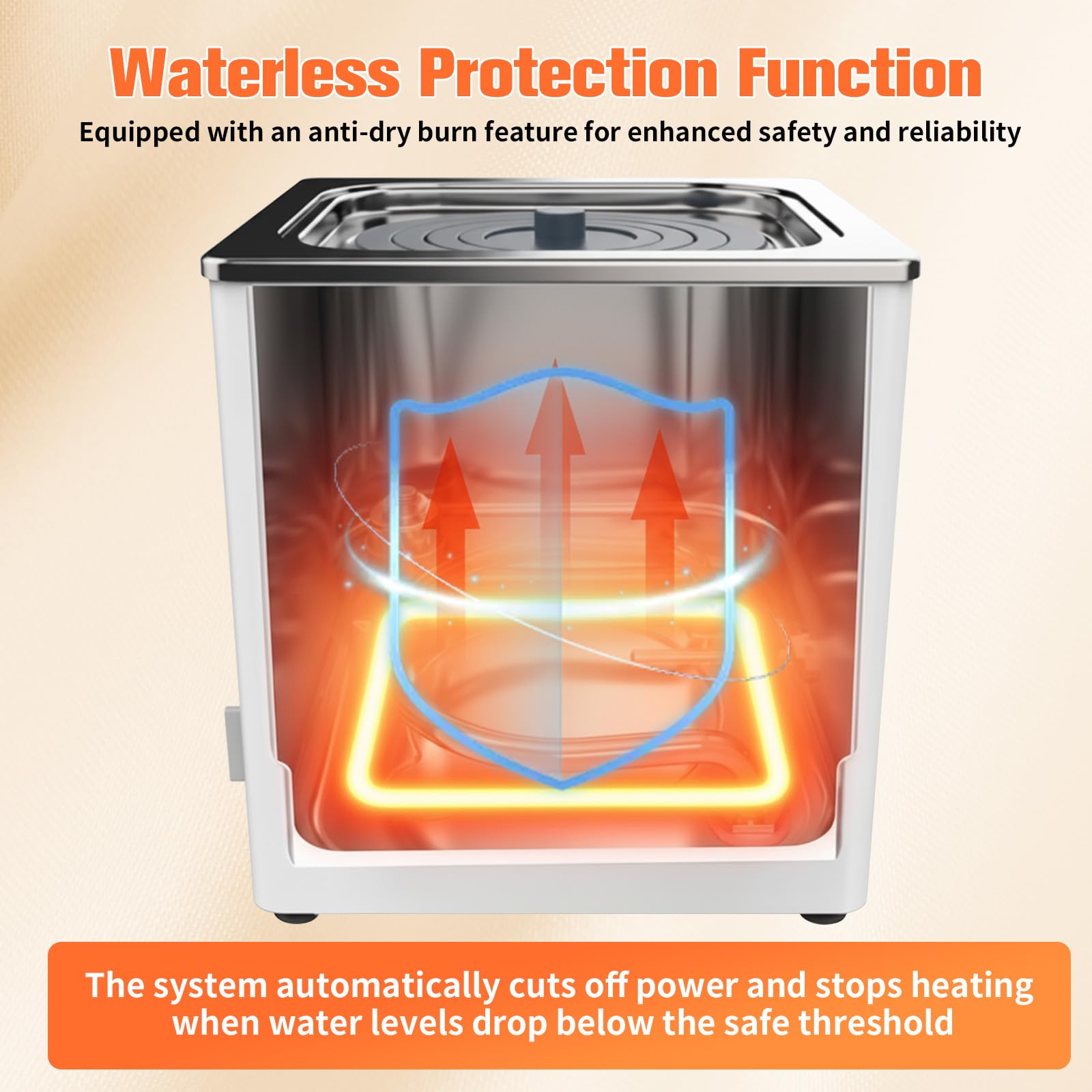 Bagno d'acqua digitale da 300 W, con contenitore interno in acciaio inox e riscaldamento a tutto tondo, vaso per bagnomaria con funzione timer e protezione senz'acqua per laboratorio e ricerca