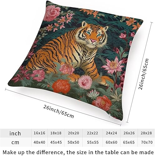 Vista 368 de ArogGeld Chinoiserie - Funda de cojín con estampado de leopardo y guepardo fucsia, con manchas de animales de vaca, color rosa oscuro, decoración