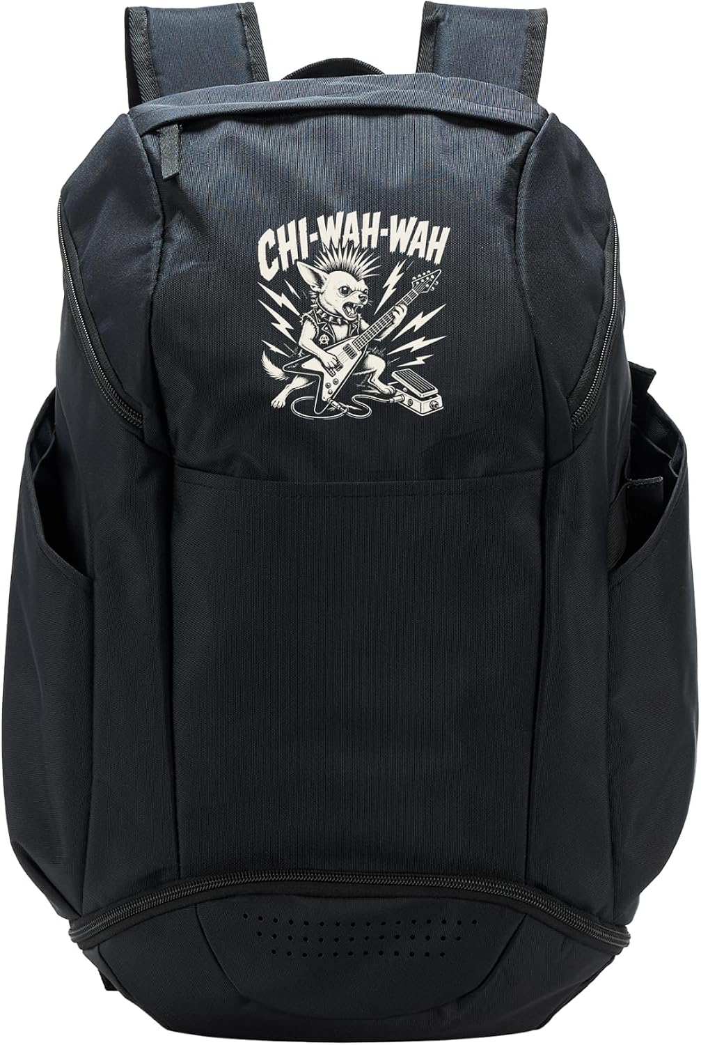 Funny Punk Rock Chihuahua Guitar Music Sport Backpack