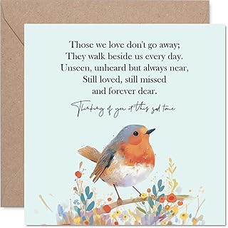 Sympathy Card - Those We Love - Condolence Card, Mourning Bereavement Cards for Adults, Sorry For Your Loss Thinking of Yo...