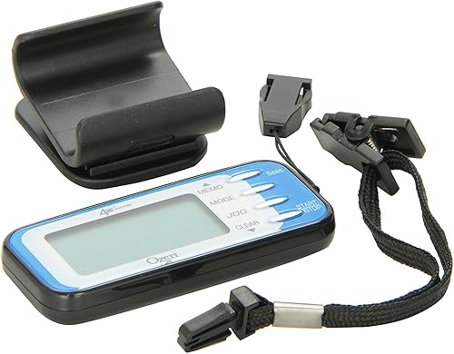Ozeri Podómetro 3D de bolsillo 4x3runner y rastreador de actividad con tecnología de modo dual para caminar y correr