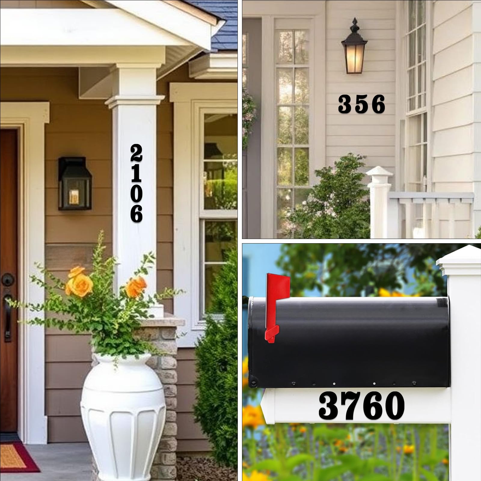 5 Inch Matte Black Rustproof House Numbers Letters,Heavy-Duty Metal Address Numbers for House,Weatherproof 0-9 Numbers & A-Z Outdoor Metal Letters Full Set for Door,Gate,Mailbox(5) - Image 6