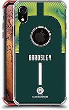 Head Case Designs Officially Licensed by Manchester City Man City FC Karen Bardsley 2019/20 Women's Home Kit 2 Red Shockproof Fender Case Compatible with Apple iPhone XR