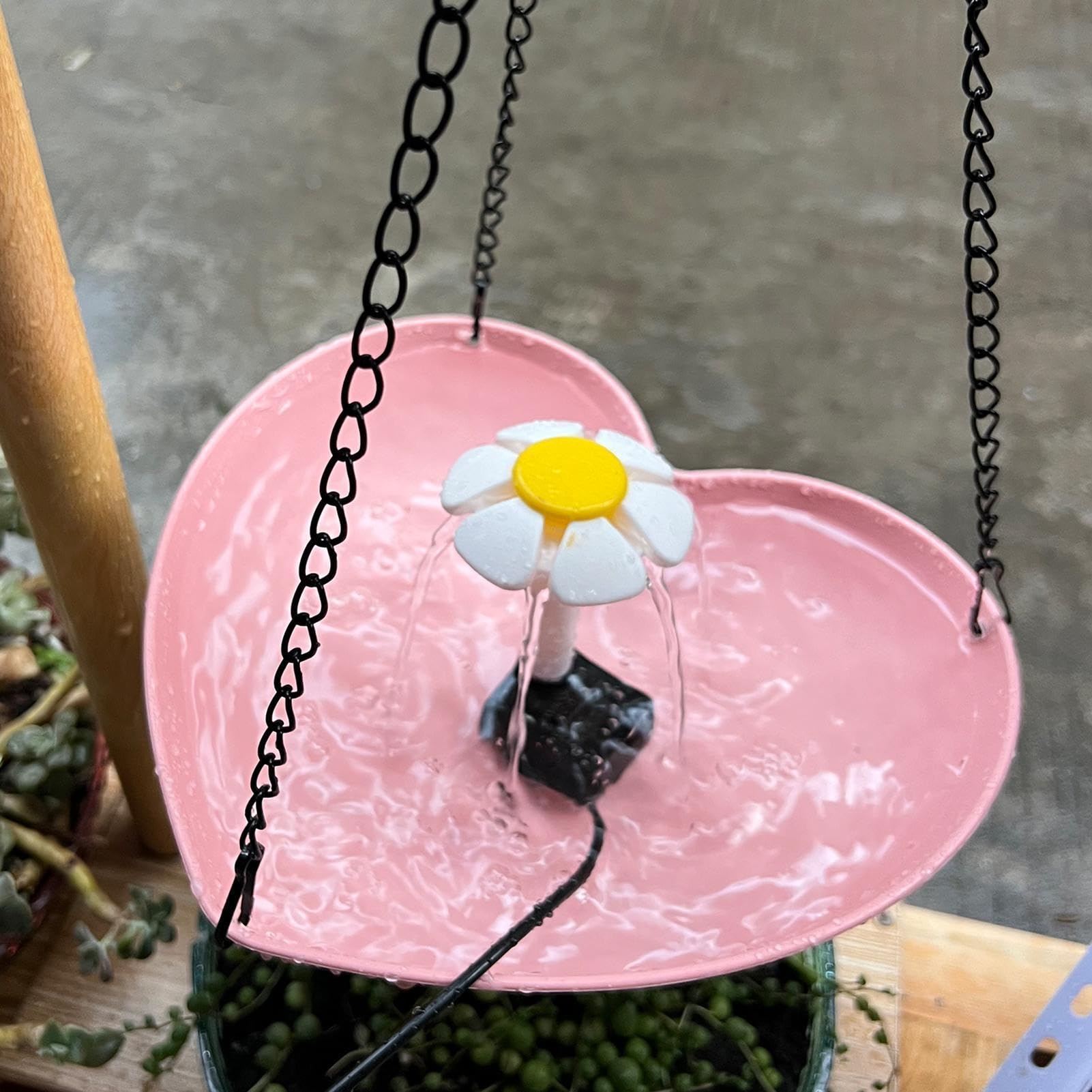 Fontana con Vasca per Uccelli Mangiatoia Decorativa da Esterno | Fontana con Mangiatoia per Uccelli da Esterno Alimentazione Bagno Osservazione Volatili Giardino Cortile Patio Balcone