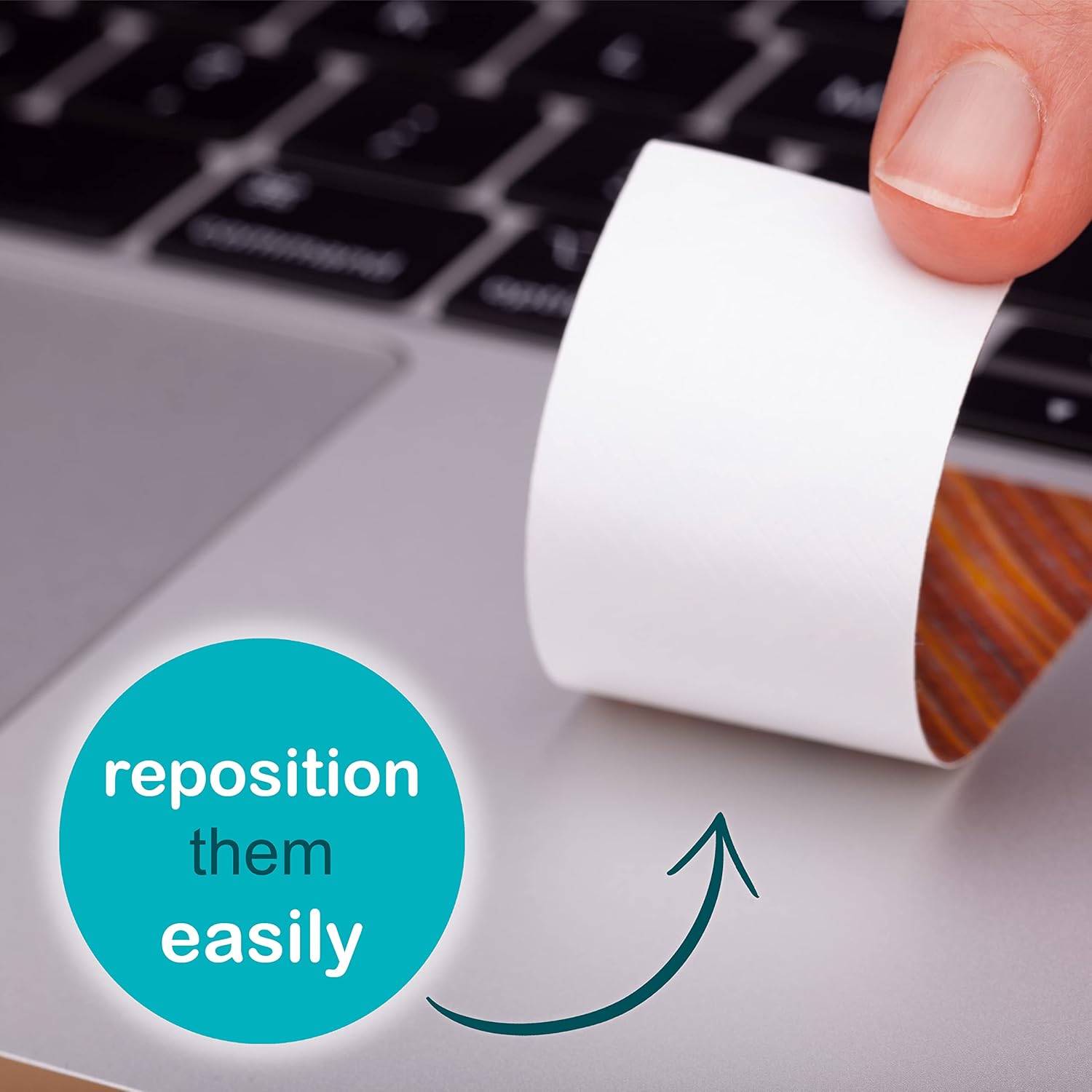 Pack of 36 Anxiety Relief Sensory Stickers to Calm Down Adult & Kids | Adhesive Strips for Desk or Phone for Stress Relief in Classroom or Office to Focus in Silent Room (Nature) : Office Products