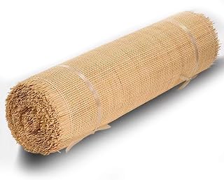 Natural Ratán Rollo para Muebles, 70cm de Ancho Natural Caña Correas Hoja de Malla Abierta, Natural Tejido Tela Rollo de Caña Ratán Material para Silla Gabinete Bricolaje(40x100cm)