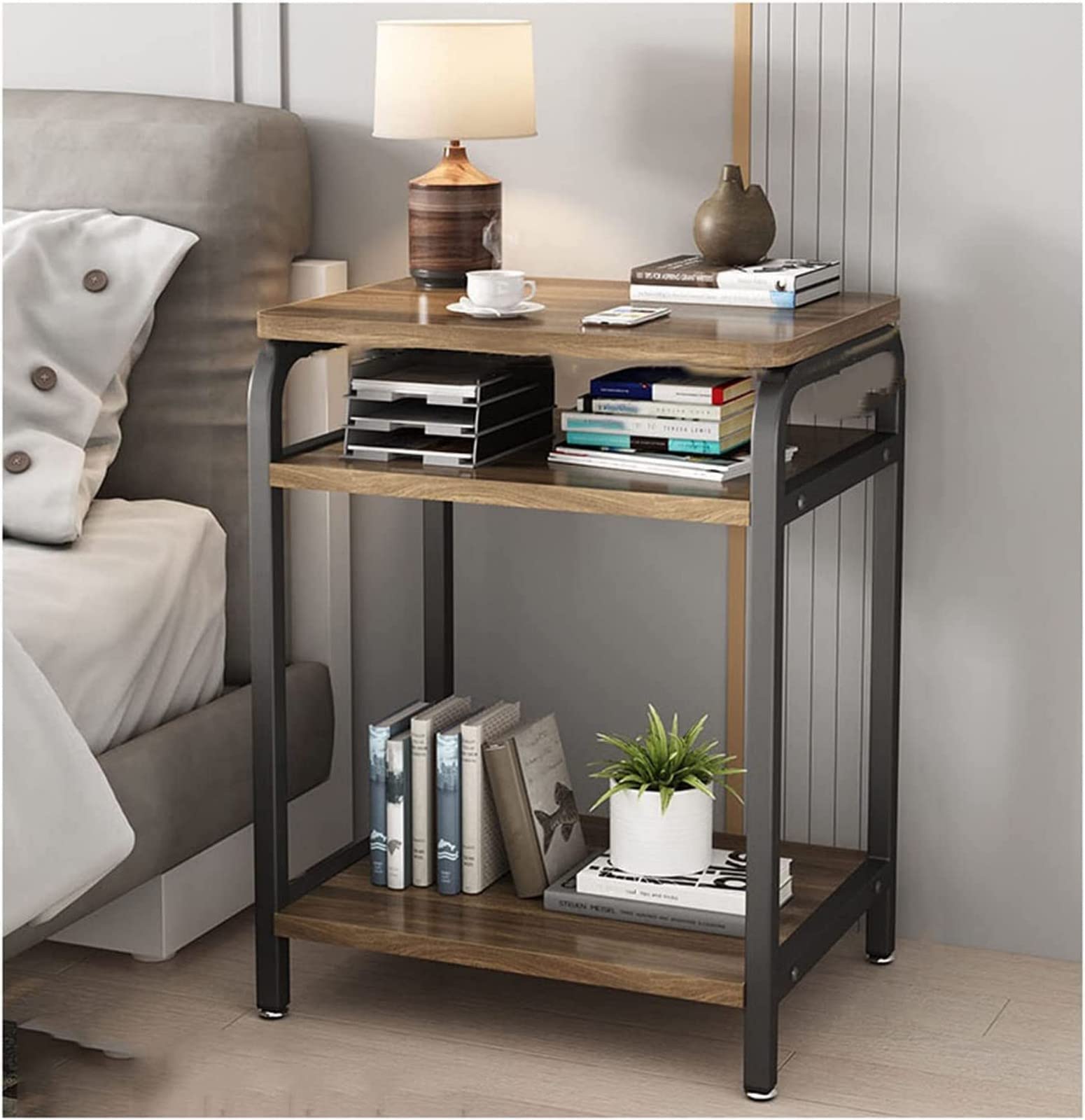 Mesa auxiliar de sofá y cama para refrigerio en salón o rincón de lectura