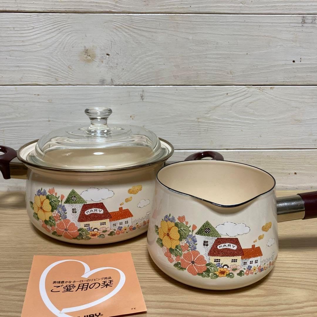 エジリーのホーロー鍋な2点セット