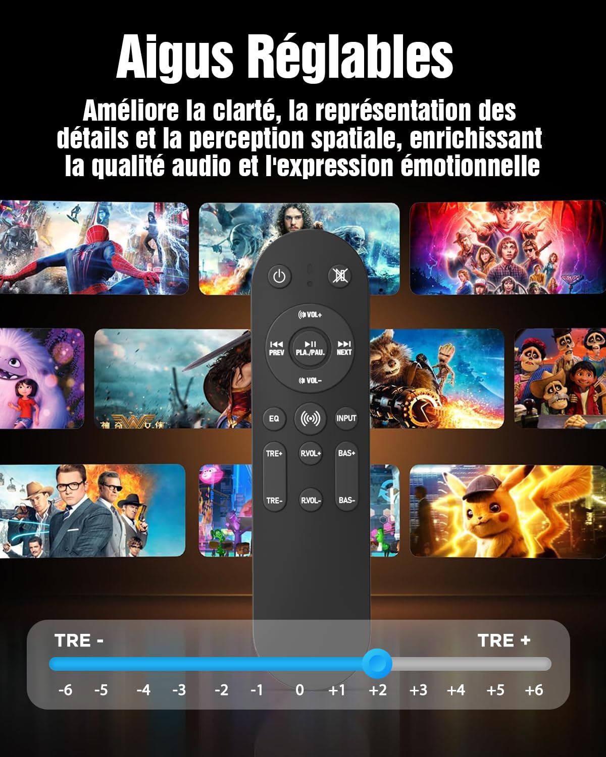 Hiwill 5.1CH Barre Son TV, Dolby Atmos Barre Son, Home Cinéma 2 Enceintes Arrières Filaire, Enceintes Téléviseur avec 5.25'' Subwoofer, Bluetooth PC Soundbar, 380W Puissance de Crête, eARC/Opt, 2025